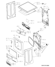 Схема №1 AWZ 3793 с изображением Клавиша для сушилки Whirlpool 481251318152