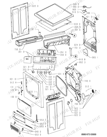 Схема №1 TRKK 6730 с изображением Обшивка для сушильной машины Whirlpool 481245212808