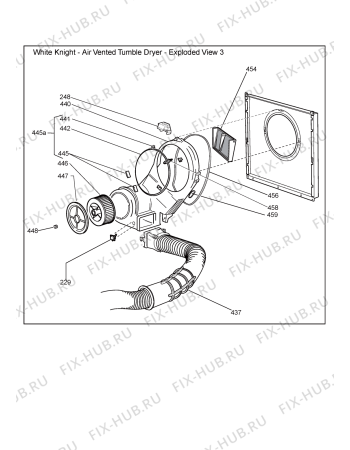 Схема №1 031244A1500B- B44AW с изображением Обшивка для сушильной машины Whirlpool 482000021000