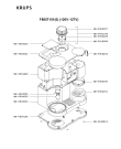 Схема №1 F8674210(0) с изображением Корпусная деталь для электрокофеварки Krups MS-0904026