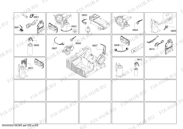 Схема №1 WTW85460 Serie 6 selfCleaning Condenser с изображением Силовой модуль запрограммированный для сушилки Bosch 00637487