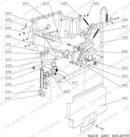 Взрыв-схема стиральной машины Gorenje Compact 1200 Ekolife W420A01A FI   -White compact (900002893, W420A01A) - Схема узла 04