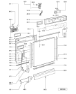 Схема №1 GSUS 4421 WS с изображением Обшивка для посудомоечной машины Whirlpool 481245372128