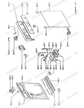 Схема №2 GCF 3152 D/WS с изображением Обшивка Whirlpool 481944019353