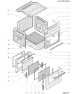 Схема №1 FZ61P1IX (F031572) с изображением Обшивка для духового шкафа Indesit C00143551