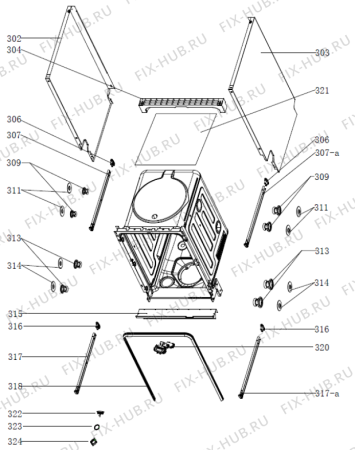 Взрыв-схема посудомоечной машины Gorenje MGV5511 (571918, WQP8-GDFI1) - Схема узла 03