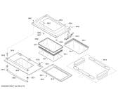 Схема №1 HBN5056AUC с изображением Дверь для холодильной камеры Bosch 00243243