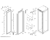 Схема №1 RW466364 Gaggenau с изображением Дверь для холодильной камеры Bosch 00717596