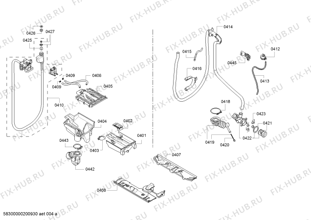 Схема №1 WI14W540OE с изображением Аквастоп для стиральной машины Siemens 11019468