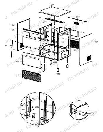 Схема №1 ADN 106 с изображением Обшивка для холодильной камеры Whirlpool 482000002756
