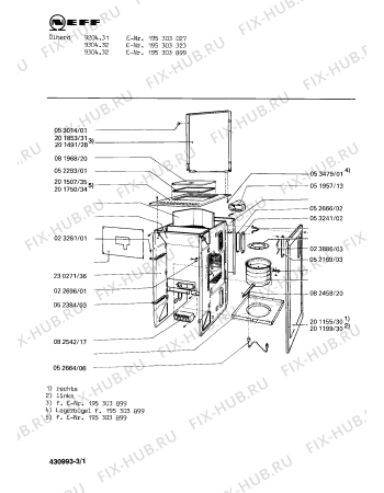 Схема №2 195303899 9304.32 с изображением Внешняя дверь для духового шкафа Bosch 00201906
