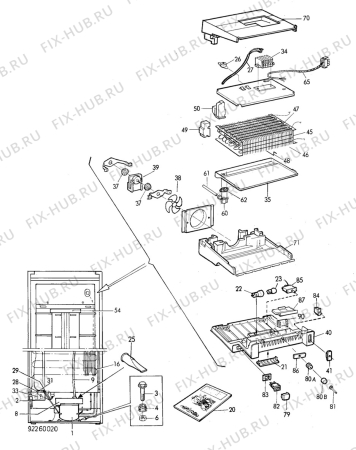 Взрыв-схема холодильника Unknown FG270 - Схема узла C10 Cold, users manual