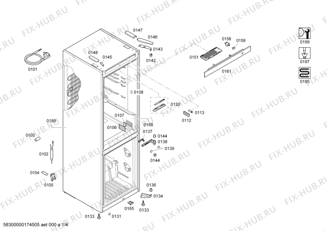 Схема №2 KGN36EW30 с изображением Конденсатор для холодильника Bosch 00750264