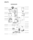 Схема №1 KM700552/B70 с изображением Плата управления для кофеварки (кофемашины) Krups MS-622361