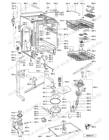 Схема №1 GSIS 8551 IX с изображением Панель для посудомойки Whirlpool 481245372802