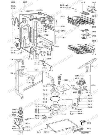 Схема №1 CW491BLC9 (F091704) с изображением Инструкция по эксплуатации для посудомойки Indesit C00358759