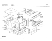 Схема №1 HE0514 с изображением Передняя часть корпуса для духового шкафа Siemens 00112337
