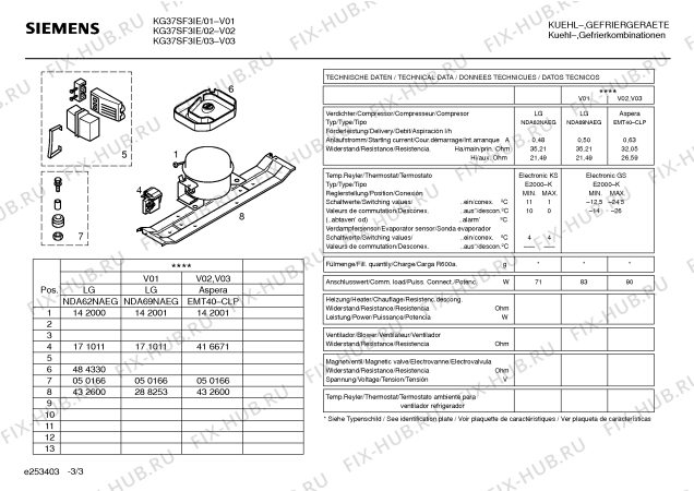 Схема №1 KG37SF3IE с изображением Штатив для холодильной камеры Siemens 00488346