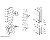 Схема №1 3KEL6852 с изображением Дверь для холодильной камеры Bosch 00246261