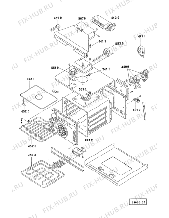 Схема №1 AKP 902 AV с изображением Кнопка для электропечи Whirlpool 481941379093