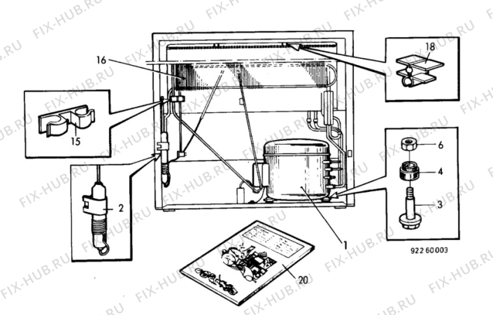 Взрыв-схема холодильника Unknown FG233 - Схема узла C10 Cold, users manual