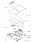 Схема №1 ESPIF 8640 IN с изображением Керамическая поверхность для плиты (духовки) Whirlpool 481010519461