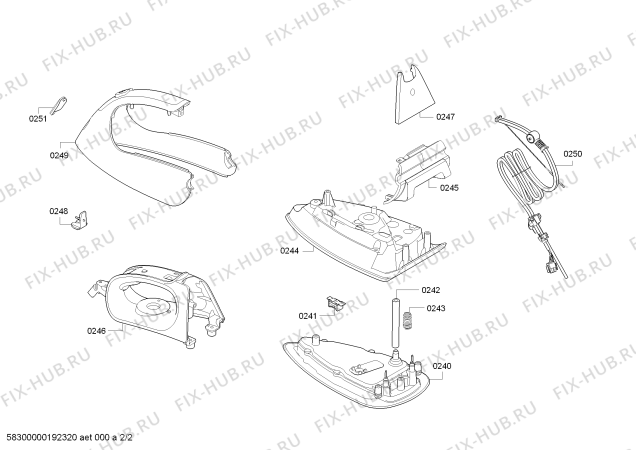 Схема №1 TDS372810T с изображением Крышка для утюга (парогенератора) Bosch 00751440