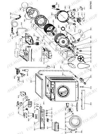 Схема №1 AWG 334 с изображением Вложение для стиральной машины Whirlpool 481946078539