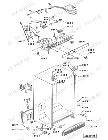 Схема №1 RZ 2727 FB с изображением Диод для холодильной камеры Whirlpool 481938118205