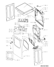 Схема №1 TRAK 6450 с изображением Обшивка для электросушки Whirlpool 481245214012
