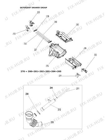 Схема №1 AWO 3760 с изображением Моторчик для стиралки Whirlpool 480111102065