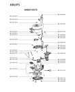 Схема №1 KA801141/70 с изображением Элемент корпуса для кухонного комбайна Krups MS-4A02522