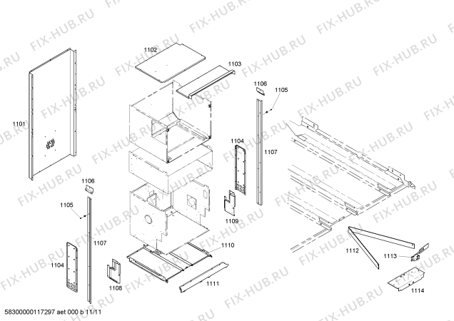 Схема №2 SM272ZS с изображением Плата для плиты (духовки) Bosch 00418007
