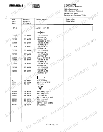 Схема №4 FM636Q4 с изображением Сервисная инструкция для видеотехники Siemens 00535395