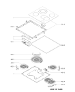 Схема №1 AKL 700 NE с изображением Поверхность для плиты (духовки) Whirlpool 481010516447