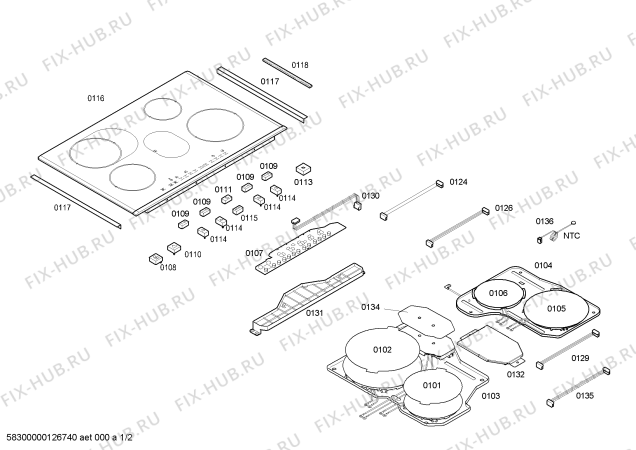 Схема №1 PIC805T01E Induc.bosch.80.4i(b+wp)tc_top.enc_plano с изображением Стеклокерамика для электропечи Bosch 00479732