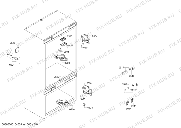 Схема №1 CI36BP01 с изображением Модуль управления для холодильника Siemens 00741049