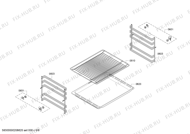 Схема №1 HEF010BR0 с изображением Панель управления для плиты (духовки) Bosch 11026279