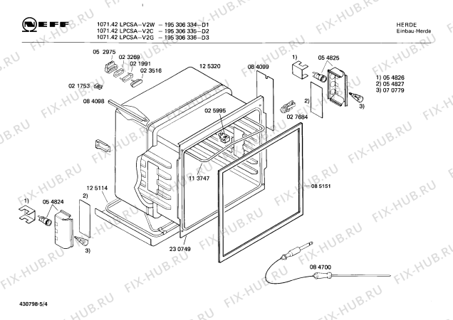 Схема №1 195306038 F-1031.11LPCSG с изображением Часы для электропечи Bosch 00084697