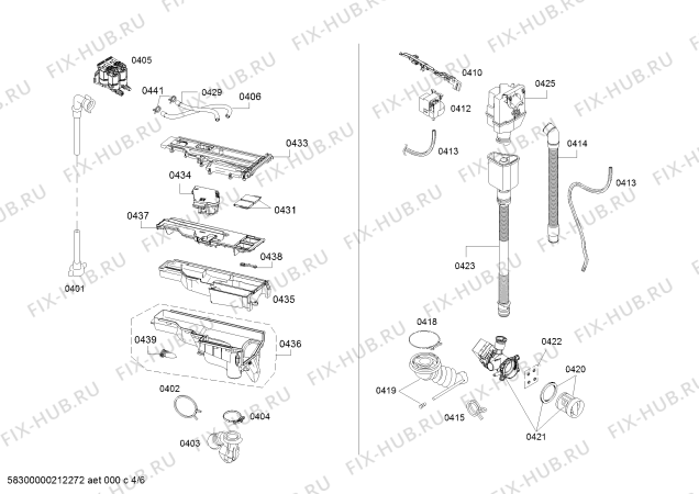 Схема №2 WDU286690W с изображением Наклейка для стиральной машины Bosch 10008815