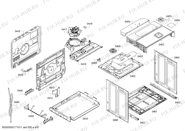 Схема №1 3HB569XF H.BA.PY.C3D.IN.CARRO.FL/.X.E3_MCT/ с изображением Модуль управления, запрограммированный для электропечи Bosch 00746276