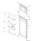 Схема №1 DPA 26/3 AL с изображением Дверь для холодильной камеры Whirlpool 482000019483