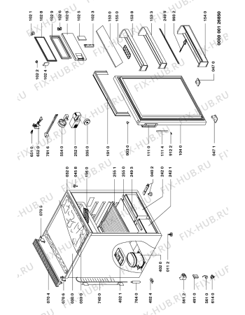 Схема №1 KVMG 1324/2 FH с изображением Элемент корпуса для холодильника Whirlpool 481944269236