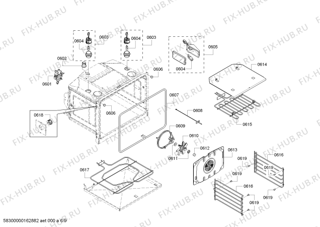 Схема №2 MED302ES с изображением Модуль управления для плиты (духовки) Bosch 00657433