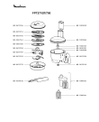 Схема №2 FP7371BA/700 с изображением Часть корпуса для электрокомбайна Moulinex MS-5909880