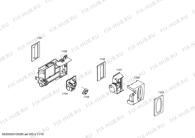 Схема №3 SK535264 с изображением Крышка для холодильной камеры Bosch 00241659