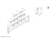 Схема №1 SHX58E25UC с изображением Набор кнопок для посудомойки Bosch 00623914