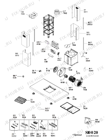 Схема №1 208257504413PRF0110 с изображением Другое для электровытяжки Whirlpool 488000558284