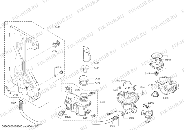 Схема №2 VVD25W09EU с изображением Силовой модуль запрограммированный для посудомойки Bosch 00750115