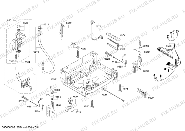Схема №2 CG4A05V9 с изображением Силовой модуль запрограммированный для посудомойки Bosch 11020728